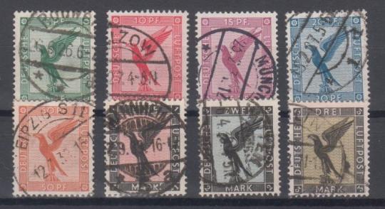 378 - Deutsches Reich Flugpost Nr. 378 - 384 