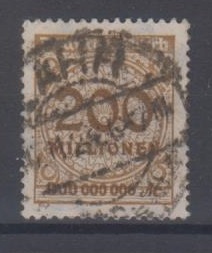 323 - Deutsches Reich Infla Nr. 323 Pa PE 1 