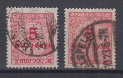317 - Deutsches Reich Infla Nr. 317 A P + W 