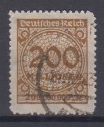 323 - Deutsches Reich Infla Nr. 323 B P 