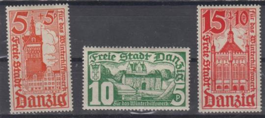 256 - Danzig Nr. 256 - 258 