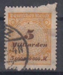 327 - Deutsches Reich Infla Nr. 327 B 