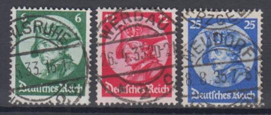 479 - Deutsches Reich Nr. 479 - 481 
