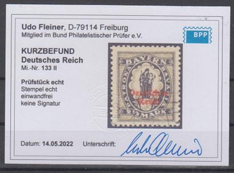 133 - Deutsches Reich Infla Nr. 133 II 