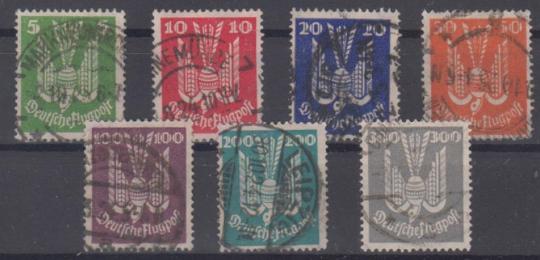 344 - Deutsches Reich Flugpost Nr. 344 - 350 