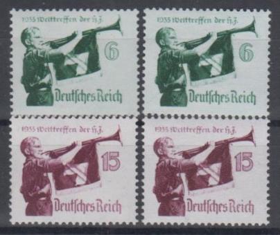 584 - Deutsches Reich Nr. 584 + 585 x + y 