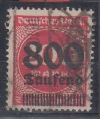 303 - Deutsches Reich Infla Nr. 303 OPD B (Erfurt) 
