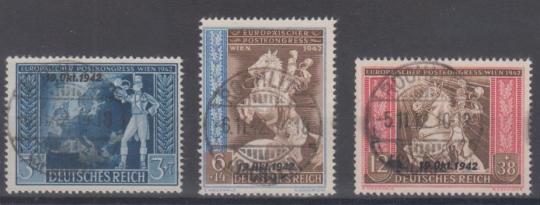 823 - Deutsches Reich Nr. 823 - 825 