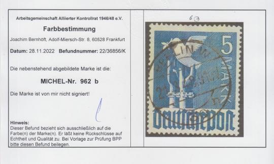 962 - Alliierte Besetzung Nr. 962 b 