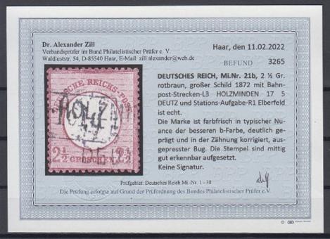 21 - Deutsches Reich Brustschilde Nr. 21 b 