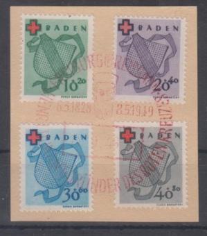 42 - Französische Zone Baden Nr. 42 A - 45 A 