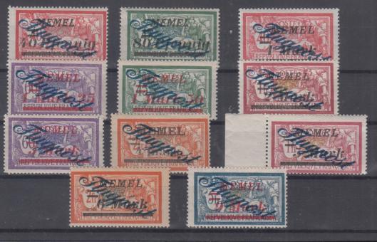 072 - Memel Flugpost Nr. 72 - 83 (ohne Nr. 79) 
