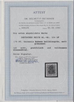 104 - Deutsches Reich Infla Nr. 104 bF 