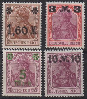 154 - Deutsches Reich Infla Nr. 154 I - 157 I 