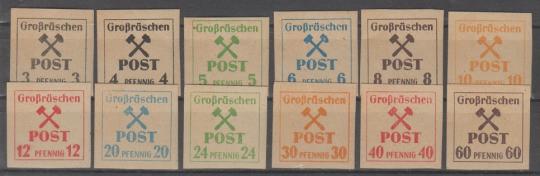 31 - Deutsche Lokalausgaben Grossräschen Nr. 31-42 