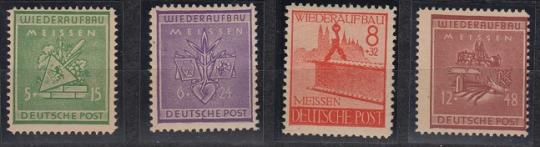 35 - Deutsche Lokalausgaben Meissen Nr. 35-38 