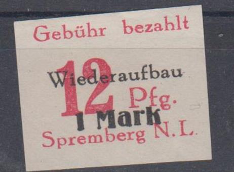 19 - Deutsche Lokalausgaben Spremberg Nr. 20 A II 