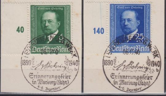 760 - Deutsches Reich Behring Nr. 760 + 761 