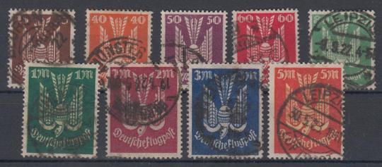 210 - Deutsches Reich Infla Flugpost Nr. 210-218 