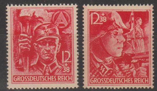 909 - Deutsches Reich SA/SS Nr. 909 + 910 