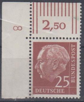 0186 - Bund Heuß 1 Nr. 186 xW DZ 8 
