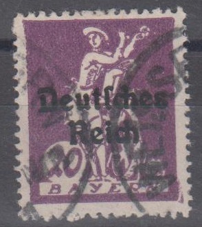 122 - Deutsches Reich Bayernabschied Nr. 122 III 