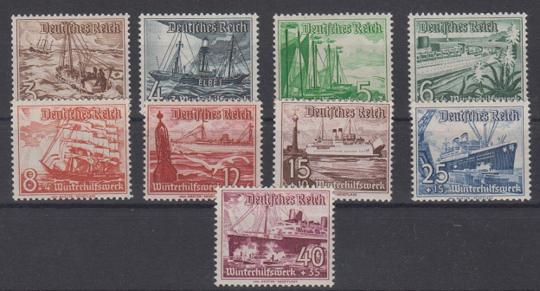 651 - Deutsches Reich WHW Schiffe Nr. 651-659 