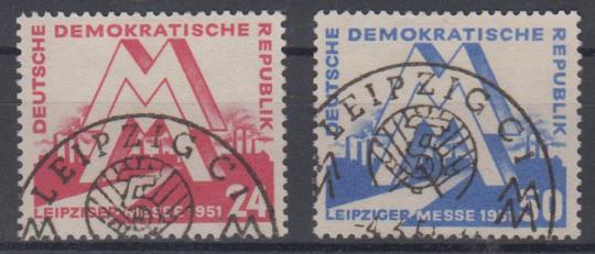 282 - DDR Leipziger Messe Nr. 282 + 283 