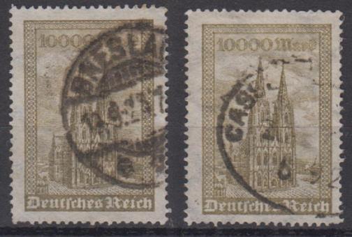 262 - Deutsches Reich Infla Nr. 262 a + b 
