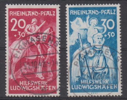 30 - Französische Zone Rheinland Pfalz Nr. 30 + 31 
