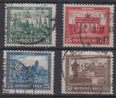 450 - Deutsches Reich Nothilfe Nr. 450 - 453 