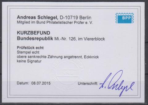 0126 - Bund Posthorn Nr. 126 