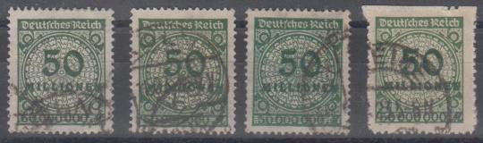321 - Deutsches Reich Infla Nr. 321 Pa, Wa + b, B 
