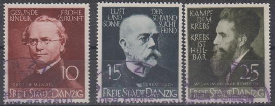 306 - Danzig Tuberkolose Nr. 306-308 