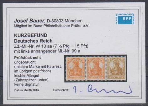 099 - Deutsches Reich W10aa 