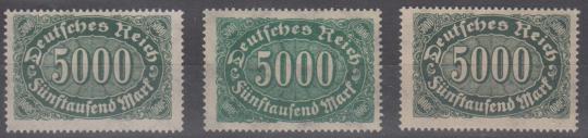 256 - Deutsches Reich Nr. 256 b-d 