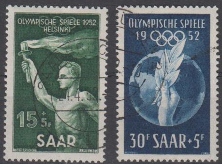 314 - Saar Olympia 1952 Nr. 314 + 315 