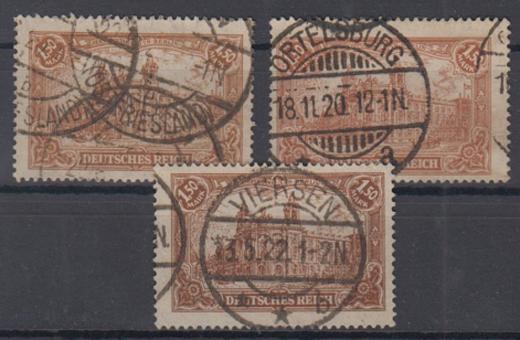 114 - Deutsches Reich Infla Nr. 114 a-c 