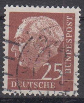 0186 - Bund Heuß lumogen Nr. 186 y 