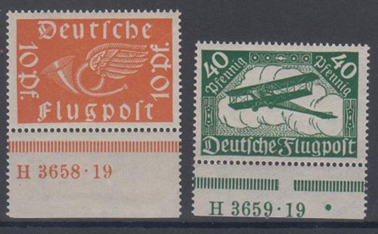 111 - Deutsches Reich Infla Nr. 111 a + 112 a HAN 