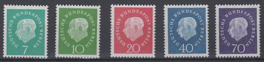 182 - Berlin Heuß Nr. 182-186 