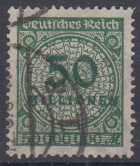321 - Deutsches Reich Infla Nr. 321 Wb 