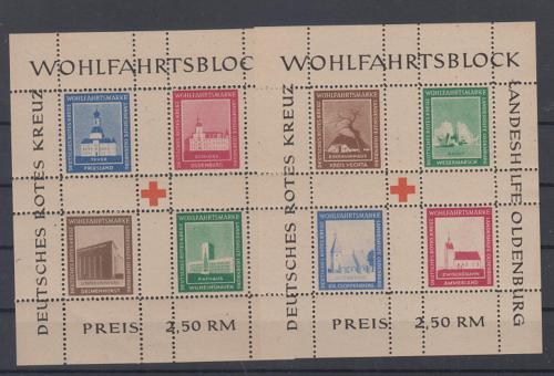 001 - Deutsche Lokalausgaben Oldenburg Block I + II 