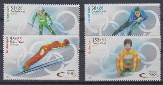 2237 - Bund Für den Sport 2002 Nr. 2237 - 2240 