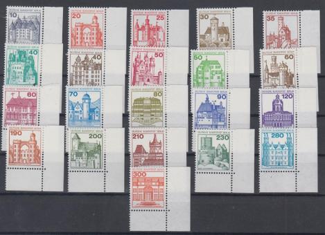 532 - Berlin Burgen & Schlösser komplettvom Eckrand unten rechts 