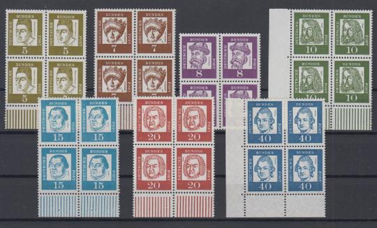 0347 - Bund Bedeutende Deutsche Nr.347x - 355x 