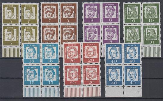 0347 - Bund Bedeutende Deutsche Nr.347x - 355x 