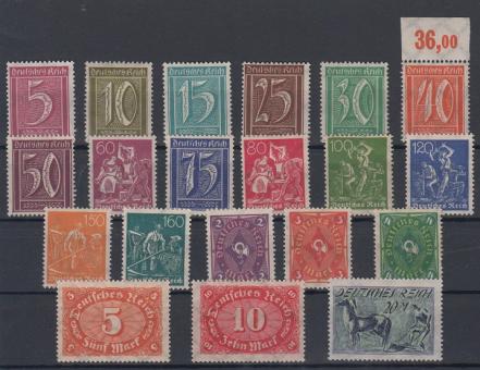 177 - Deutsches Reich Infla Nr. 177 - 196 