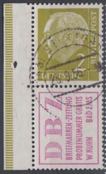 0177 - Bund Heuß-Zusammendruck  S13 