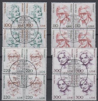 2149 - Bund Frauen Doppelnominale Nr. 2149/50 + 2158/59 